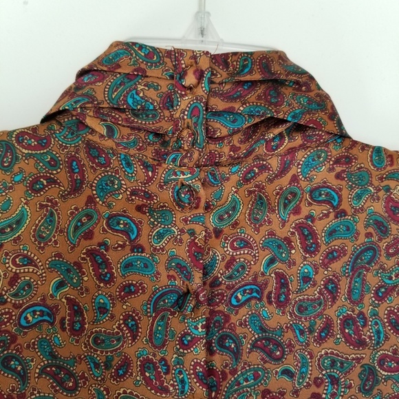 Vintage Silk Paisley Blouse - Picture 6 of 7